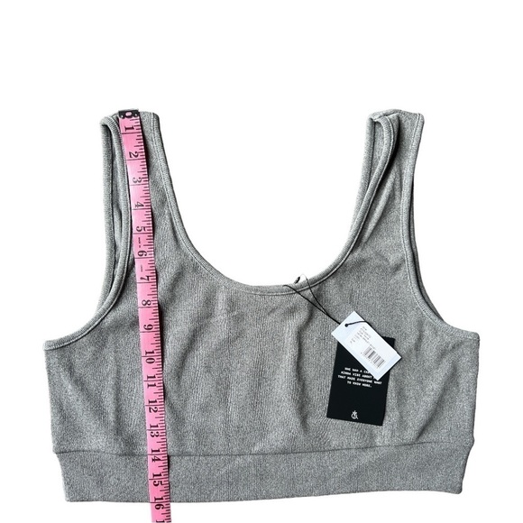 NWT 4th and Reckless Henry Jersey Ribbed Bralet in Grey, Size US XL - Picture 6 of 7